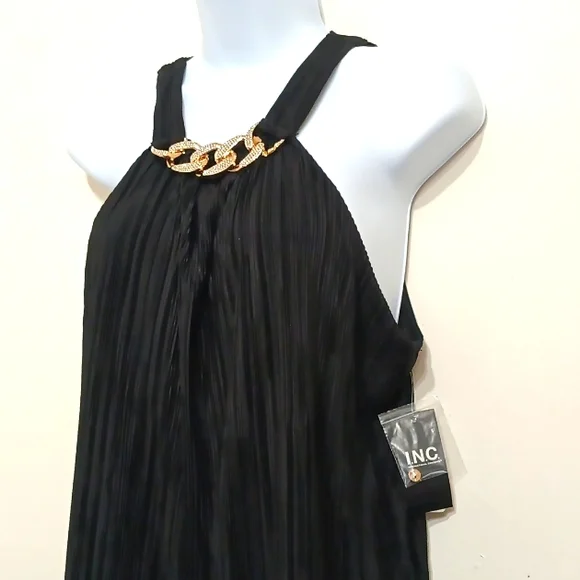 NWTπFREE GIFT INCLUDED Raffle Double-Layer Gold Crystal Chain Necklace Blouse - Picture 3 of 17